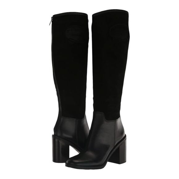 Call Franco Sarto, beautiful suede, leather classic black boot. New no tags sz 6 - Picture 1 of 7